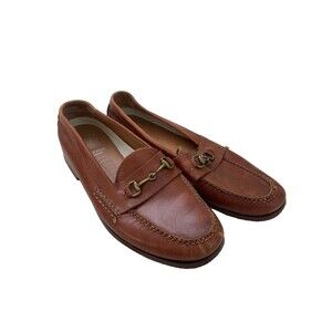 Cole Haan Men’s 10M Leather Brown Hand Sewn Pinch Grand Bit Loafers C20733 Penny